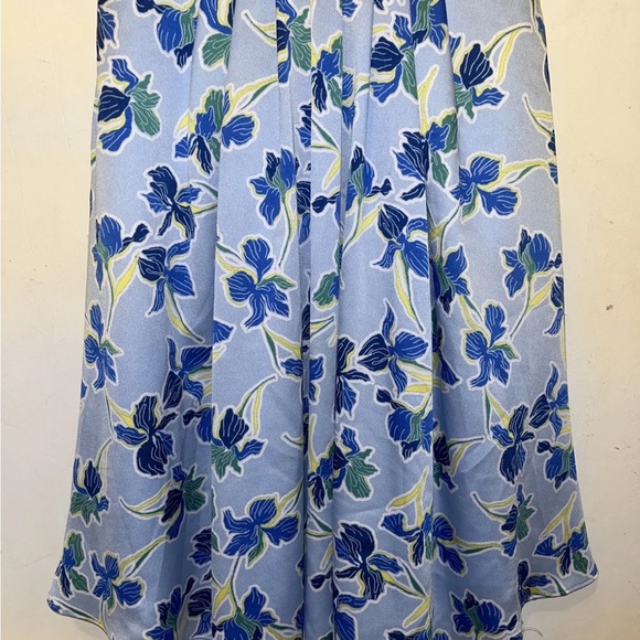 Banana Republic Blue Floral V-Neck Dress - Picture 4 of 9